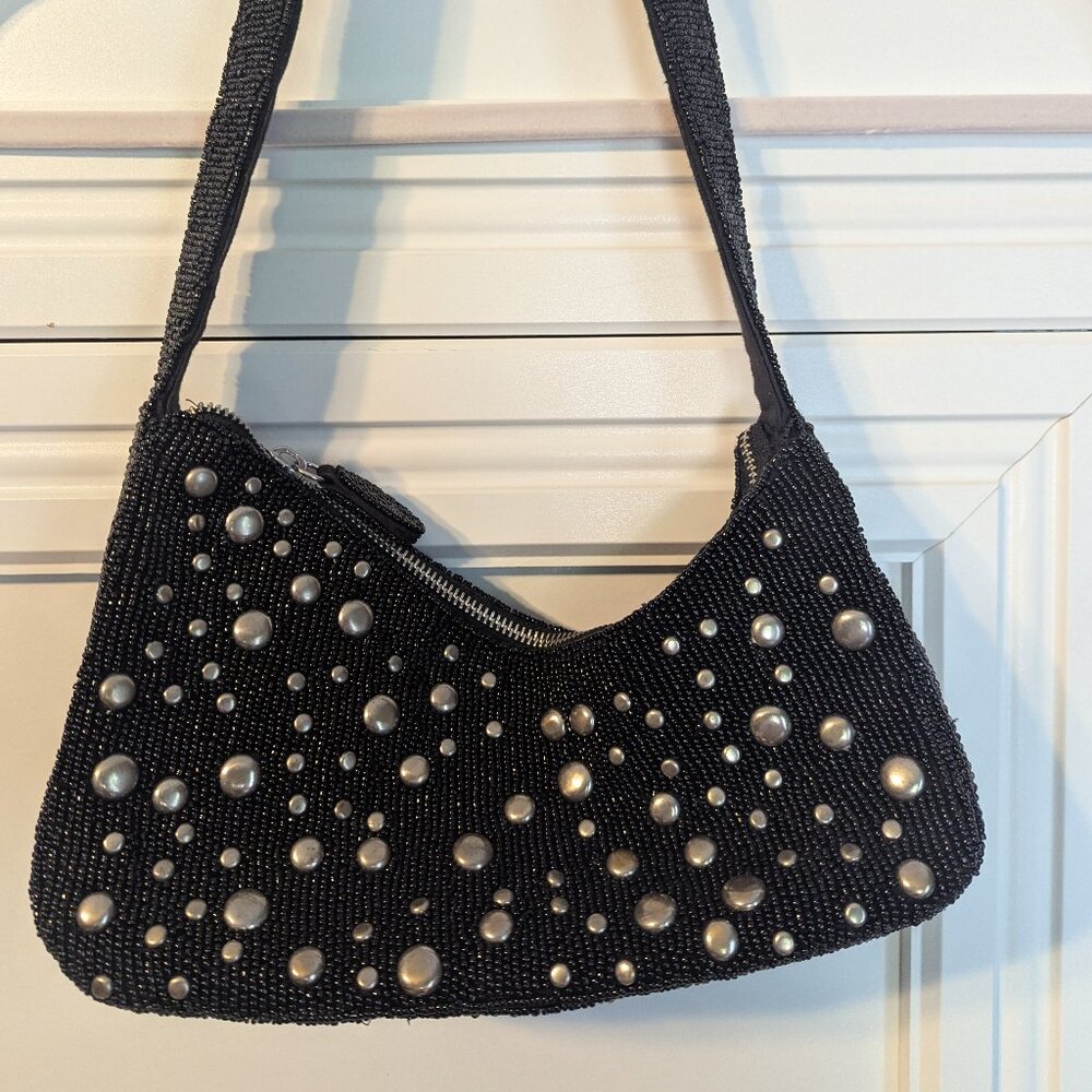 Asymmetric Beaded Shoulder Bag by Anthropologie